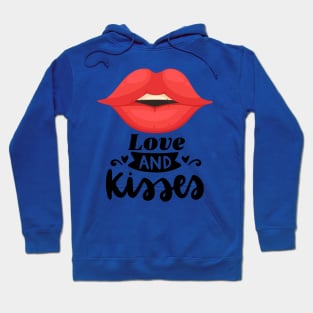 Love and Kiss Lovers Hoodie